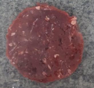 Ground beef from the coxão mole cut